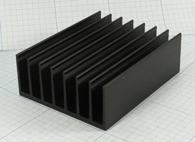 Охладитель (радиатор охлаждения) 100x 80x 34, тип F8, аллюминий, BLA162-100, черный