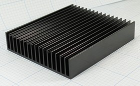Охладитель (радиатор охлаждения) 150x130x 30, тип F36, аллюминий, BLA280-150, черный