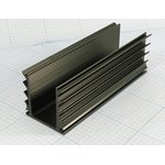 Охладитель (радиатор охлаждения) 150x 50x 50, тип J04, аллюминий, BLA047-150, черный