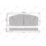 BD5104, К-кт колодок для диск. тормозов MAZDA 323 01-04/626 2.0 97-02/PREMACY 99