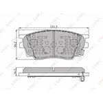 BD-5111, BD-5111 Колодки тормозные LYNXauto