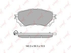 Фото 1/4 BD5130, К-кт колодок для диск. тормозов MAZDA 6(GJ) 2.0-2.5 12