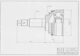 to-028a48, ШРУС наружный к-т (34x56x30) Toyota Camry SXV2#/MCV2# 1996-2001