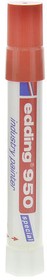 Фото 1/2 950-002, Red 10mm Broad Tip Paint Marker Pen for use with Metal