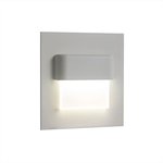 Встраиваемый лестничный светильник Скалли, квадрат, белый 1Wх3000K CLD006K0