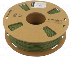 3DP-PLA-01-MTMG, Filament: PLA-MATT; 1.75mm; military green; 190?220°C; 1kg