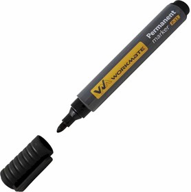 Маркер перманентный p-11 чёрный, пулевидный, 2-4мм 14-1578, WORKMATE | купить в розницу и оптом