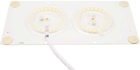 02-21, Плата светодиодная, 220В, 24Вт, smd2835, IP20, 80Лм/Вт, PF 0,9, 2700К,160*80мм, прямоугольная