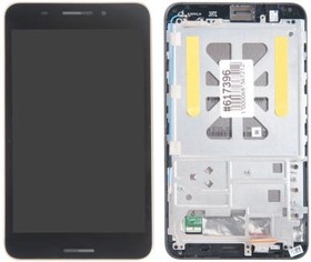 Фото 1/2 (FE375CXG-1A) дисплей в сборе с тачскрином и передней панелью для Asus FE375CXG-1A черный, оригинал