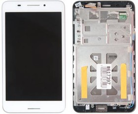 Фото 1/2 (FE375CXG-1B) дисплей в сборе с тачскрином и передней панелью для Asus FE375CXG-1B белый, оригинал