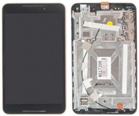 Фото 1/2 (FE380CXG-1A) дисплей в сборе с тачскрином и передней панелью для Asus FE380CXG-1A черный, оригинал