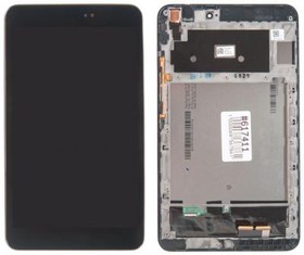 Фото 1/2 (ME581C-1D) дисплей в сборе с тачскрином и передней панелью для Asus ME581C-1D черный, оригинал
