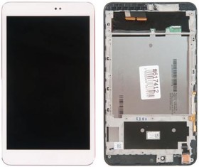 Фото 1/2 (ME581C-1I) дисплей в сборе с тачскрином и передней панелью для Asus ME581C-1I бледно-розовый, оригинал