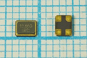 Кварцевый резонатор 12000 кГц, корпус SMD03225C4, нагрузочная емкость 9 пФ, точность настройки 10 ppm, стабильность частоты 30/-40~85C ppm/C
