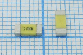 Кварцевый резонатор 12МГц, SMD 6x2.2мм с 2-мя контактами, нагрузка 15пФ; 12000 \SMD06022C2\15\ 20\ 20/-20~70C\TA6CS\1Г