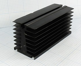 Охладитель (радиатор охлаждения) 167x 70x 60, тип I01, аллюминий, BLA143-167, черный