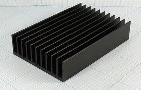 Охладитель (радиатор охлаждения) 150x100x 33, тип F30, аллюминий, BLA178-150, черный