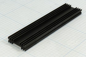 Охладитель (радиатор охлаждения) 150x 36x 11, тип G03, аллюминий, HS207-150, черный