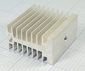 Охладитель (радиатор охлаждения) 80x 80x 45, тип I10, аллюминий, О-231, серый