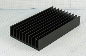 Охладитель (радиатор охлаждения) 150x 85x 25, тип F27, аллюминий, BLA163-150, черный