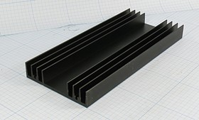 Охладитель (радиатор охлаждения) 200x 90x 20, тип F13, аллюминий, BLA059-200, черный