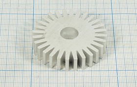 Охладитель (радиатор охлаждения) 45xd11x 10, тип O14, аллюминий, серый