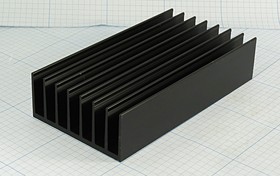 Охладитель (радиатор охлаждения) 150x 80x 34, тип F28, аллюминий, BLA162-150, черный