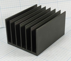 Охладитель (радиатор охлаждения) 100x 76x 55, тип F25, аллюминий, BLA152-100, черный
