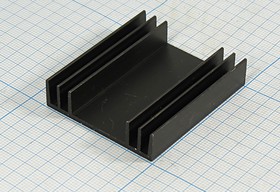 Охладитель (радиатор охлаждения) 50x 43x 11, тип F09, аллюминий, BLA052-50, черный