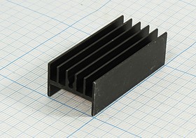 Охладитель (радиатор охлаждения) 50x 23x 16, тип H01, аллюминий, BLA020-50, черный