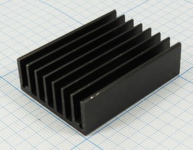 Охладитель (радиатор охлаждения) 50x 37x 15, тип F20, аллюминий, BLA086-50, черный