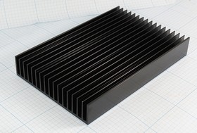 Охладитель (радиатор охлаждения) 200x130x 30, тип F36, аллюминий, BLA280-200, черный