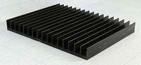 Охладитель (радиатор охлаждения) 195x150x 20, тип F55, аллюминий, BLA320-150, черный