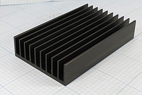 Охладитель (радиатор охлаждения) 150x 90x 29, тип F26, аллюминий, BLA164-150, черный