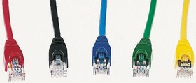 C6CPCU010-444HB, Cat6 Male RJ45 to Male RJ45 Ethernet Cable, U/UTP, Blue LSZH Sheath, 1m