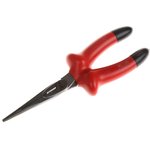 2430V-200, Long Nose Pliers, 200 mm Overall, Straight Tip, 72mm Jaw