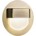 Встраиваемый лестничный светильник Скалли, круг, бронза 1Wх3000K CLD006R3