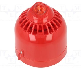 ESF-5004, Сигнализатор: светозвуковой; 17-60ВDC; LED; красный; красный; IP21