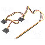 AK-SC-24, Кабель: питающий; Molex "мама",провода,SATA "мама" x2; 0,4м