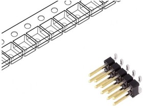 Фото 1/2 95278-801A10LF, Pin header; pin strips; BERGSTIK; папа; PIN: 10; vertical; 2.54mm