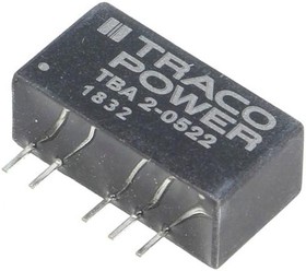 Фото 1/2 TBA 2-0522, Isolated DC/DC Converters - Through Hole Encapsulated SIP-7; 2W Output 1 (Vdc): 12; Output 2 (Vdc): -12