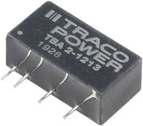 Фото 1/3 TBA 2-1213, Isolated DC/DC Converters - Through Hole Encapsulated SIP-7; 2W Output 1 (Vdc): 15