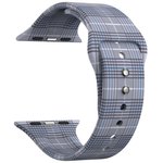 Силиконовый ремешок для Apple Watch 38/40 mm LYAMBDA URBAN DSJ-10-207A-40 gray plaid