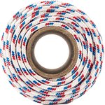 93966, Фал плетёный полипропиленовый с серд,, 8 мм, L 100 м, 16-прядный, Россия