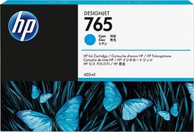 Картридж струйный HP 765 F9J52A голубой (400мл) для HP Designjet T7200