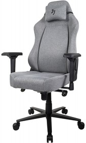 Фото 1/7 Компьютерное кресло (для геймеров) Arozzi Primo Woven Fabric - Grey - Black logo