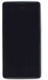 Дисплей для Yota YotaPhone 1 C9660 черный с рамкой