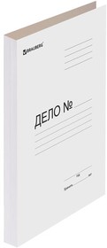 Фото 1/6 Папка без скоросшивателя "Дело", картон мелованный, плотность 440 г/м2, до 200 листов, BRAUBERG, 110928