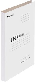 Фото 1/7 Папка без скоросшивателя "Дело", картон, плотность 440 г/м2, до 200 листов, BRAUBERG, 110929