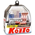 Лампа 12V H4 60/55W P43t 4500K KOITO Whitebeam Premium комплект DUOBOX P0744W